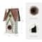Glitzhome&#xAE; 12&#x22; Washed White Distressed Cottage Birdhouse